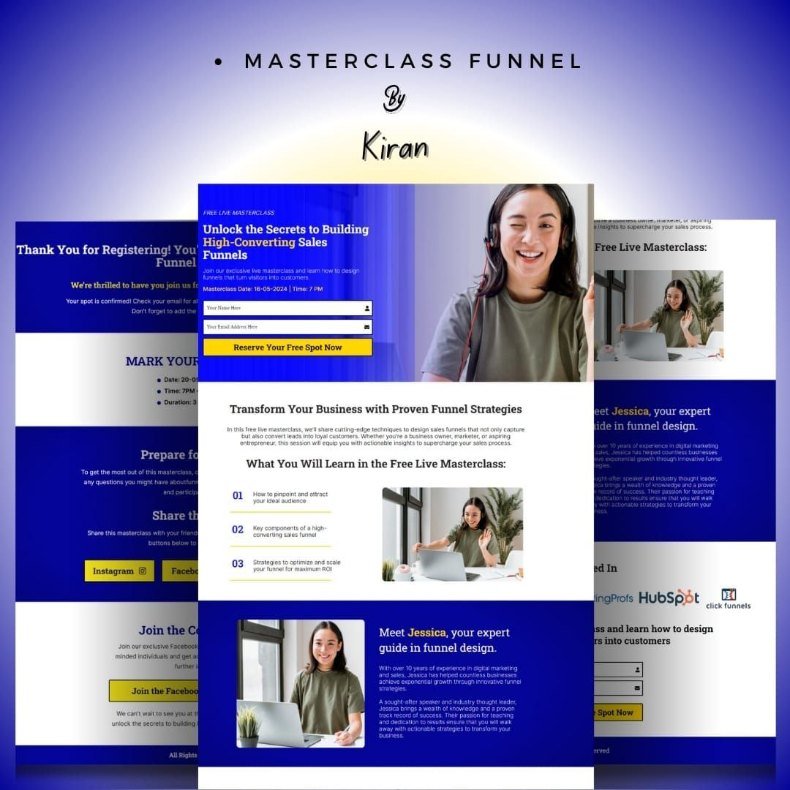 Masterclass Funnel — funnel design by NexGen Funnels